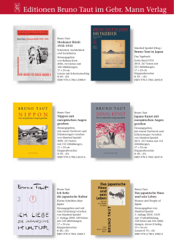 Editionen Bruno Taut im Gebr. Mann Verlag
