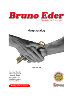 Hauptkatalog - Bruno Eder GesmbH