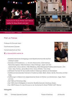 als PDF downloaden - Hochschule f&uuml;r Musik FRANZ LISZT Weimar
