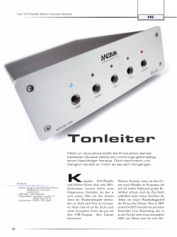 Tonleiter - Metrum Acoustics