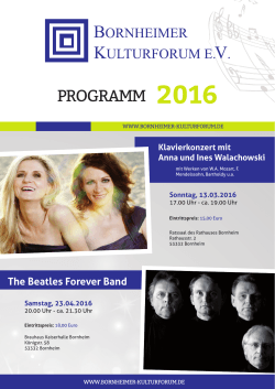 programm 2016 - Bornheimer Kulturforum