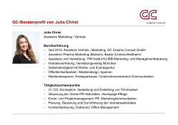 GC-Beraterprofil von Julia Christ