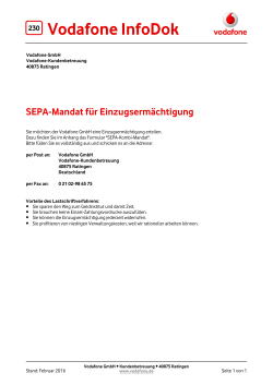InfoDok 230: Einzugserm&auml;chtigung