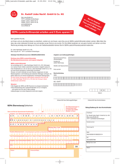 SEPA-Lastschriftmandat erteilen und 5 Euro sparen !!!