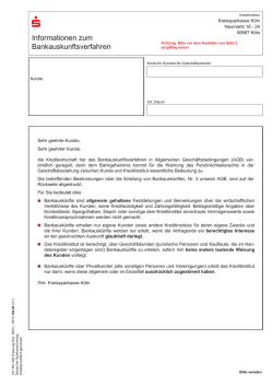 Informationen zum Bankauskunftsverfahren s