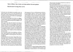 Hanno Millesi: Das innere und das &auml;u&szlig;ere Sonnensystem
