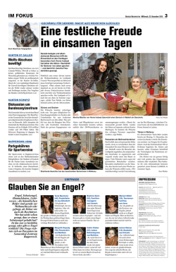 Eine festliche Freude in einsamen Tagen