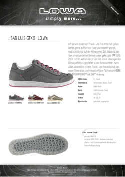 SAN LUIS GTX® LO Ws