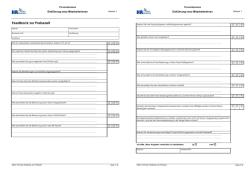 Feedback zur Probezeit
