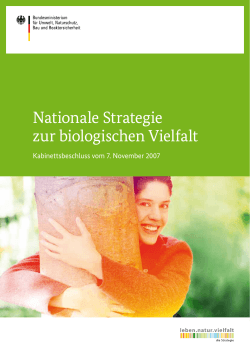 Nationale Strategie zur biologischen Vielfalt - BMUB