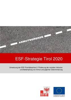 ESF-Strategie Tirol 2020