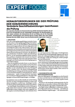 HERAUSFORDERUNGEN BEI DER PRUFUNG DER