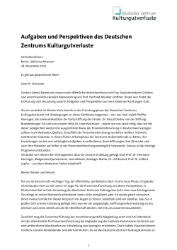 Vortragsmanuskript - Stiftung Deutsches Zentrum