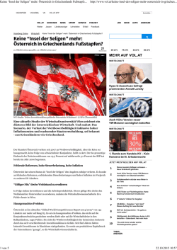 Keine “Insel der Seligen” mehr
