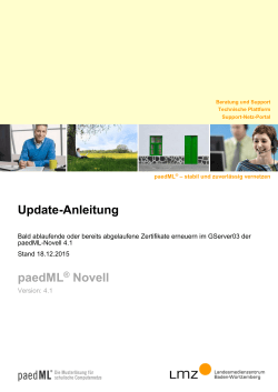 paedML® Novell - Landesmedienzentrum Baden