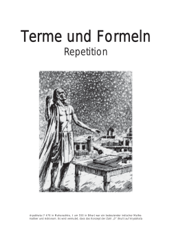 Terme und Formeln: Repetition
