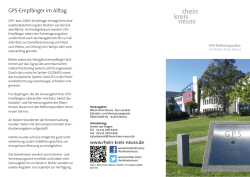 GPS-Referenzpunkte im Rhein