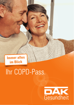 Ihr COPD-Pass. - DAK