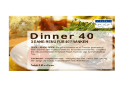 Dinner 40 - Restaurant Beaufort