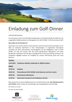 Einladung zum Golf