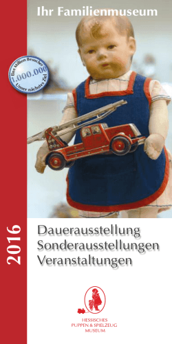 Jahresprogramm 2016 - Hessisches Puppenmuseum