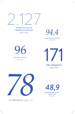 Zahlen & Fakten 2013/2014 - Österreichische Akademie der