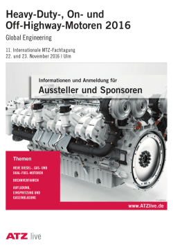 Heavy-Duty-, On- und Off-Highway-Motoren 2016