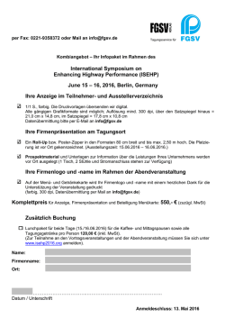 International Symposium on Enhancing Highway Performance