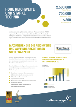 HOHE REICHWEITE UND STARKE TECHNIK
