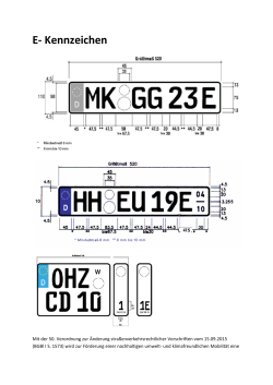 Zuteilung E-Kennzeichen