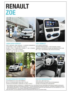 renault zoe - Ertl Minute GmbH
