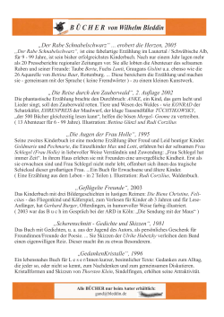 Zusammenfassung aller Bücher von Wilhelm Bleddin als PDF