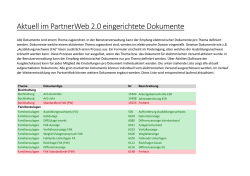 Dokumente in PartnerWeb 2.0