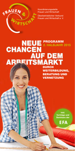 programm 2. halbjahr 2015 - Koordinierungsstelle Frauen und