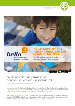 die vokabel-app f&uuml;r kinder ohne deutsche