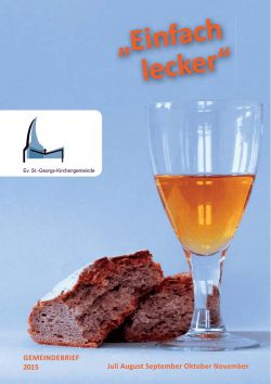 Druckfassung. Gem.Brief StG Herbst 2015.indd - Ev. St.