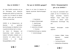 Was ist SHANIA ? F&uuml;r wen ist SHANIA geeignet?