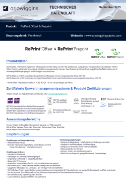 technisches datenblatt