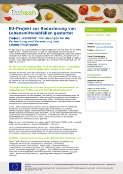 DE - REFRESH Press Release 8 Oct 2015