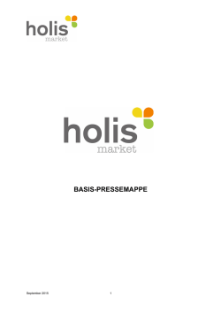 Basis-Pressemappe holis September 2015