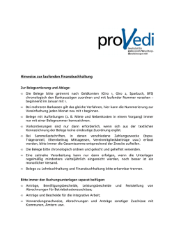 Hinweise zur laufenden Finanzbuchhaltung neu