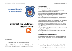 Immer auf dem Laufenden mit RSS-Feeds - Jugend