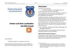 Immer auf dem Laufenden mit RSS-Feeds - Jugend