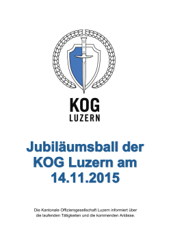Info-Bulletin 15-2 - Kantonale Offiziersgesellschaft Luzern