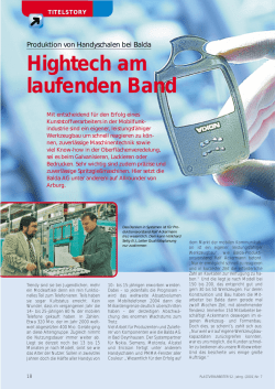 Hightech am laufenden Band