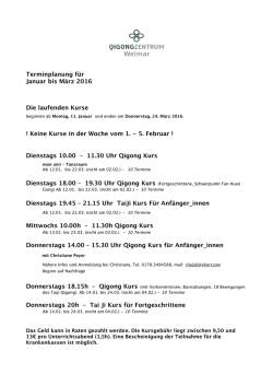 Laufende Kurse