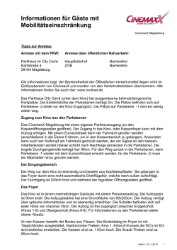 Informationen f&uuml;r G&auml;ste mit Mobilit&auml;tseinschr&auml;nkung