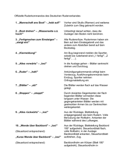 Offizielle Ruderkommandos des DRV