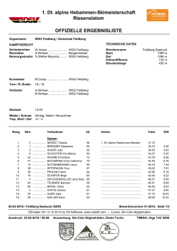 Ergebnis 1. Dt. Hebammen-Rennen Gruppe