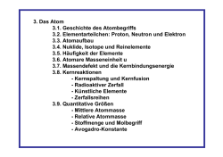 3. Das Atom 3.1. Geschichte des Atombegriffs 3.2